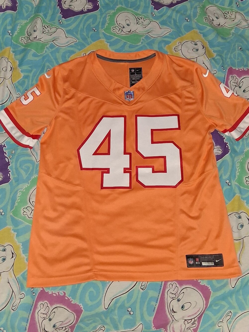 Nike Devin White Orange Tampa Bay Buccaneers Throwback Game Jersey